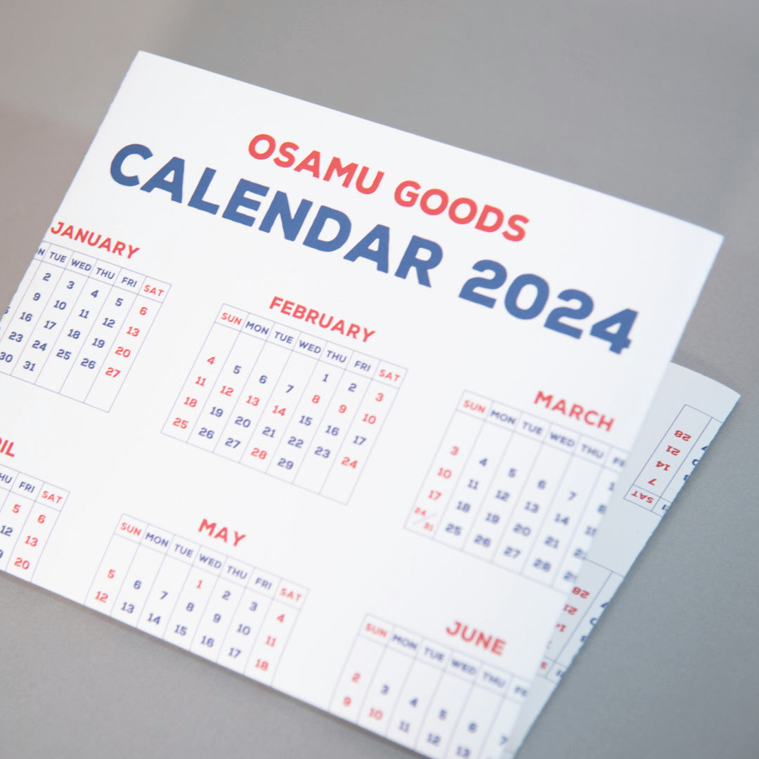 OSAMU GOODS 2024年曆海報